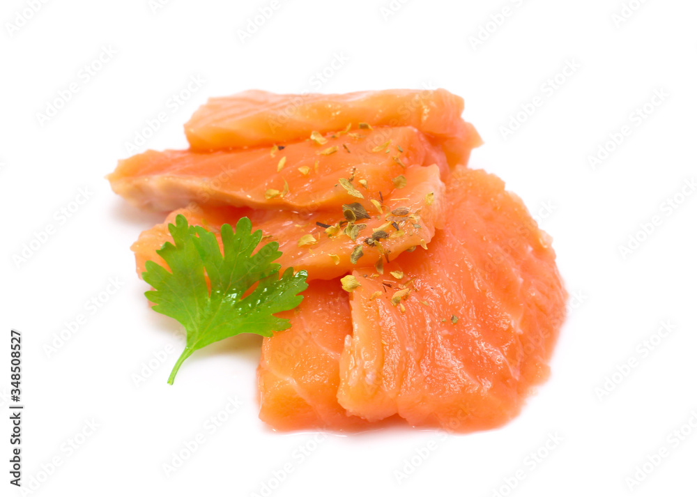 salmon isolated on white background salmon isolated on white background