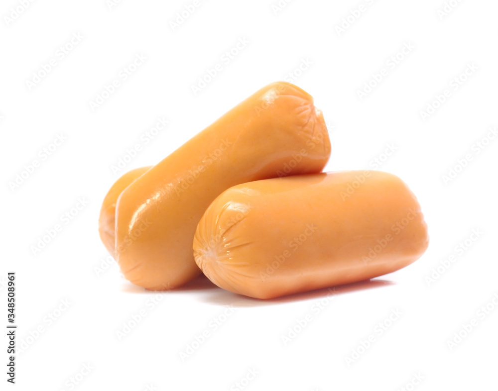 sausage isolated on white background sausage isolated on white background