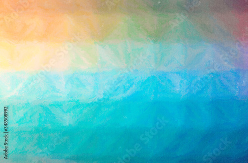 Abstract illustration of blue and brown Wax Crayon background