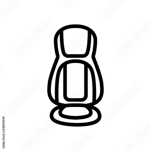 chair massager icon vector. chair massager sign. isolated contour symbol illustration