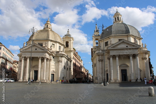 Piazza del Popolo  rome city center italy 
