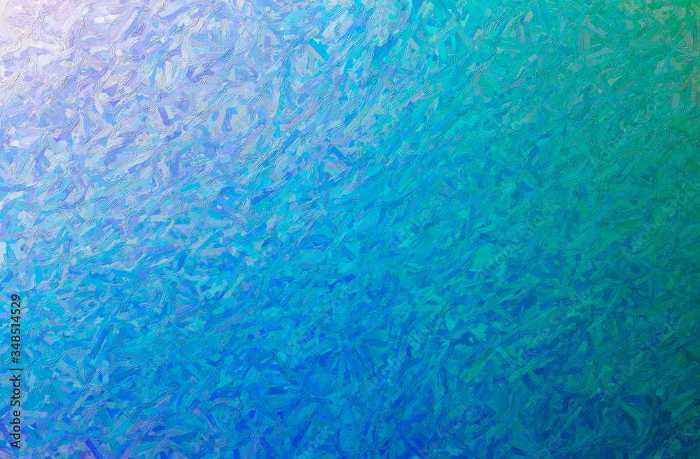 Abstract illustration of blue and green Colorful Impasto background Abstract illustration of blue and green Colorful Impasto background