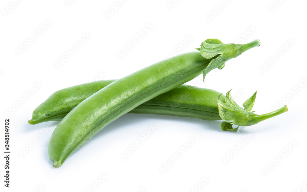 green Pea vegetable isolated on white background green Pea vegetable isolated on white background
