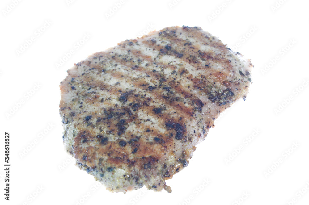 Grilled Beef Steak Isolated. Clipping path Grilled Beef Steak Isolated. Clipping path