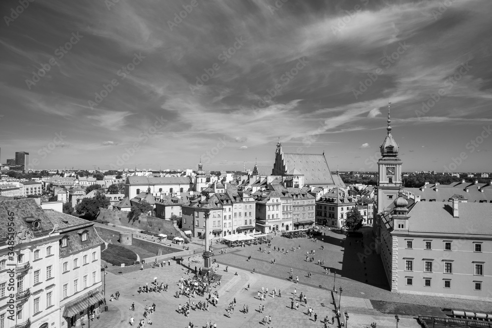 view of warsaw city, poland 