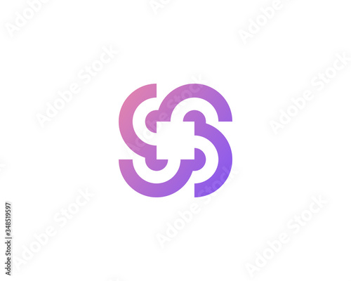 Abstract vortex spin logo icon design abstract modern minimal gradient line art illustration. Swirl colorful vector emblem sign symbol mark logotype.