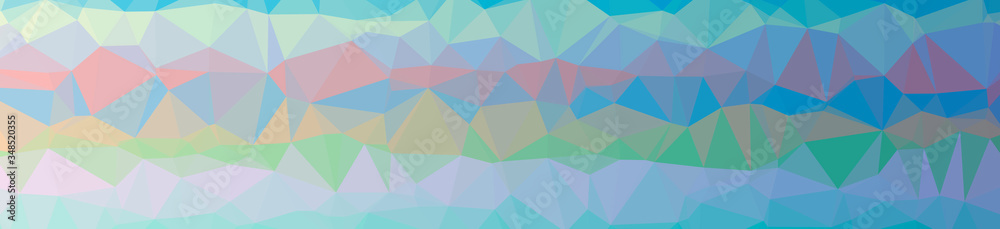 Obraz premium Illustration of abstract Blue, Red And White banner low poly background. Beautiful polygon design pattern.