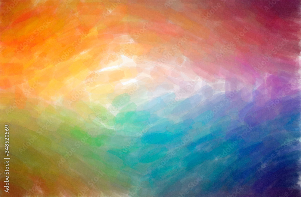 Obraz premium Abstract illustration of orange Watercolor background