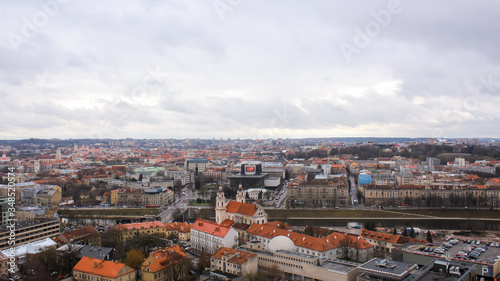Panorama of Vilnius, the capital of Lithuania