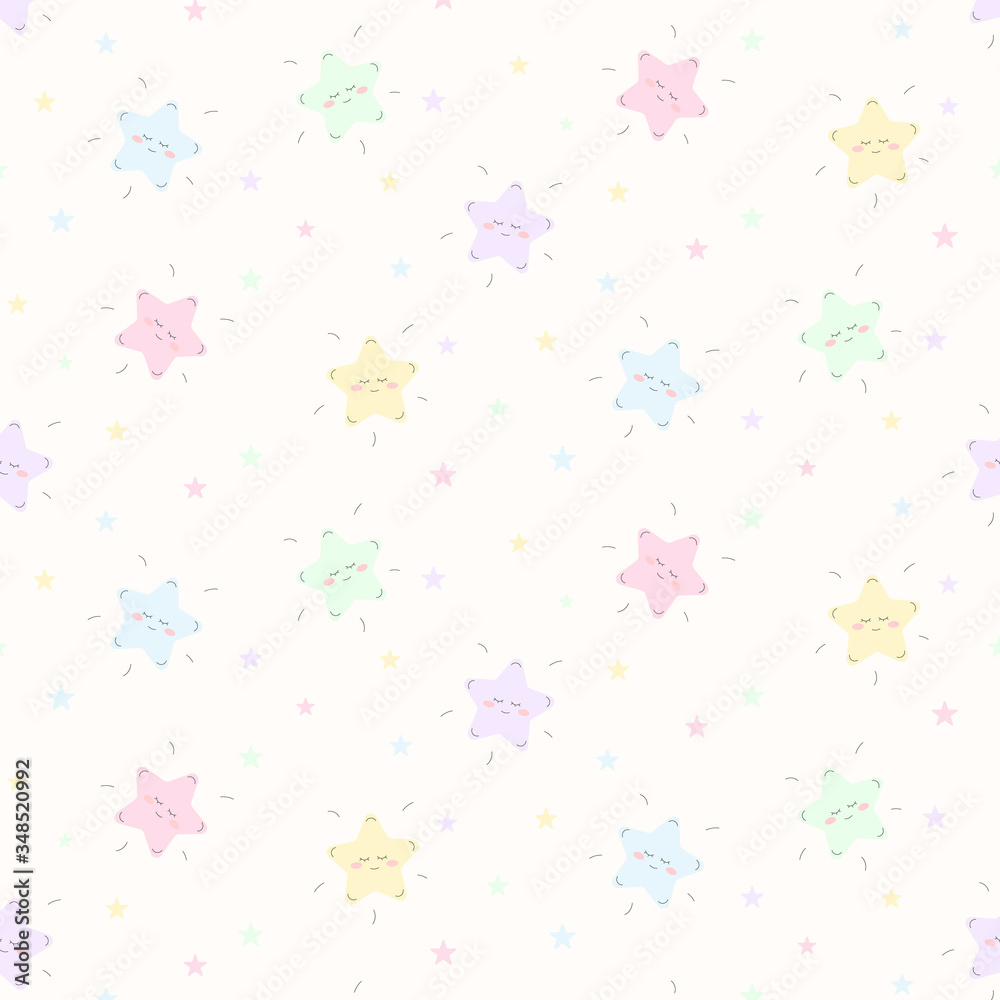 Seamless background with stars for children's texture. Vector illustration
Seamless background with stars for children's texture. Vector illustration