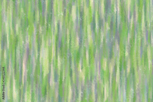 Green and blue lines Wax Crayon abstract paint background.