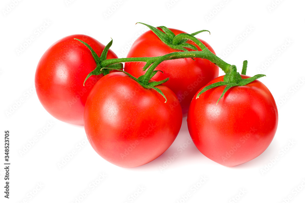 fresh tomato isolated on white background. close up fresh tomato isolated on white background. close up