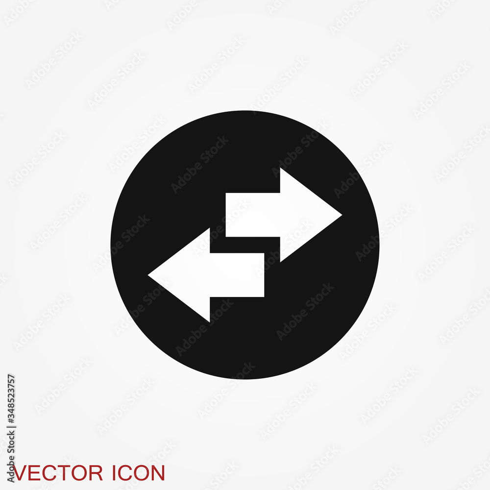 Transfer vector icon. Money symbol isolated on background. Transfer vector icon. Money symbol isolated on background.