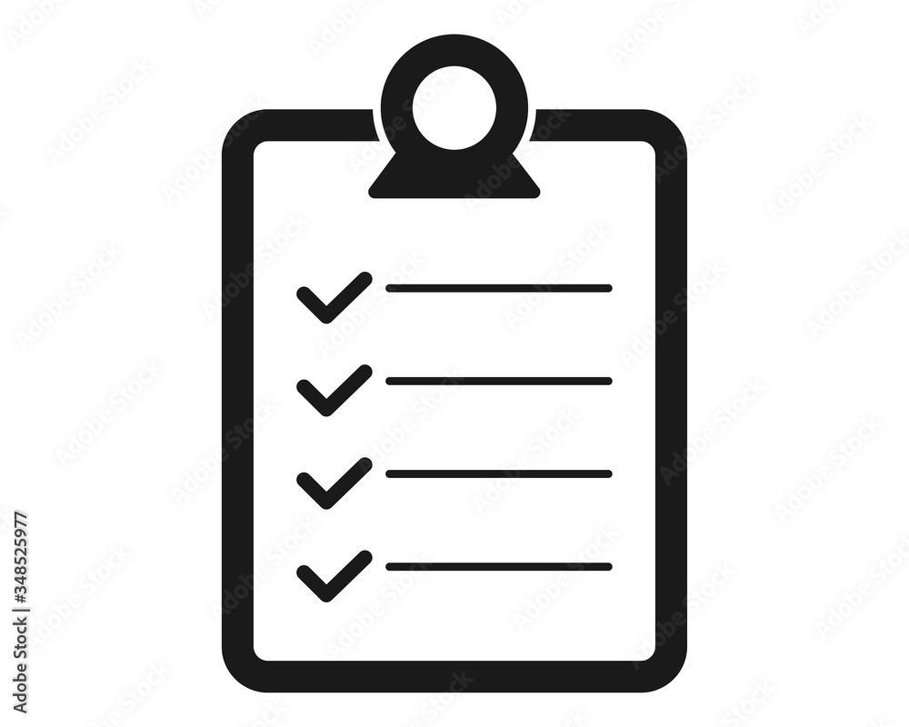 clipboard icon. Check mark icon. check list icon. list icon vector clipboard icon. Check mark icon. check list icon. list icon vector
