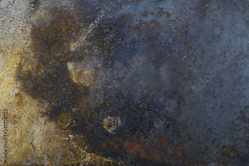 Rusty metal texture background. Grunge texture of old metal. 