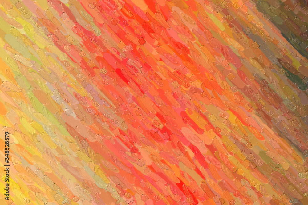 Red and yellow lines Large Color Variation Impasto abstract paint background.