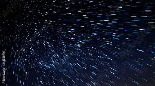 Colorful explosive starry sky over Moscow 

 Photo taken at night, Moscow, spring 2020, sky, stars, falling meteorites 