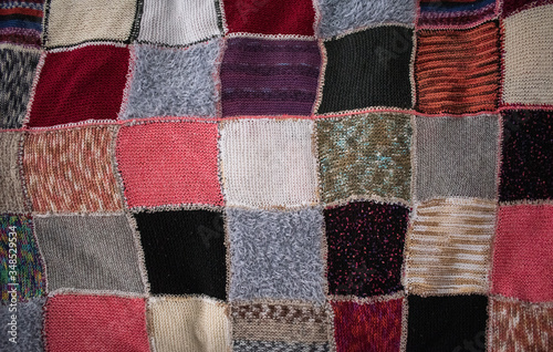 Patchwork Wolldecke Decke