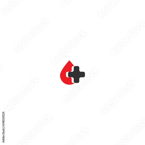 Blood logo vector icon illustration