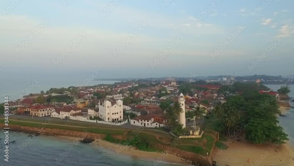 Galle Lighthouse Sri Lanka Drone Video