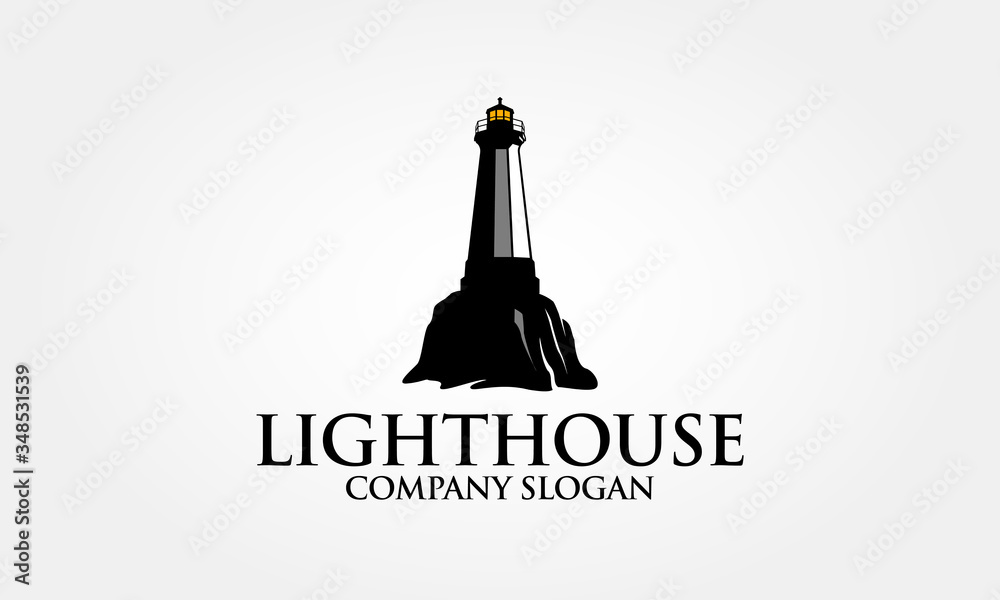 Light House Vector Logo Template. A Clean, Simple, Sharp and Professional Logo. Vector concept illustration for design.