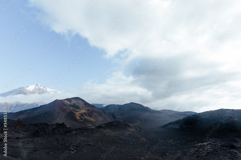 Cracked Lava Breaks Near Tolbachik Volcano