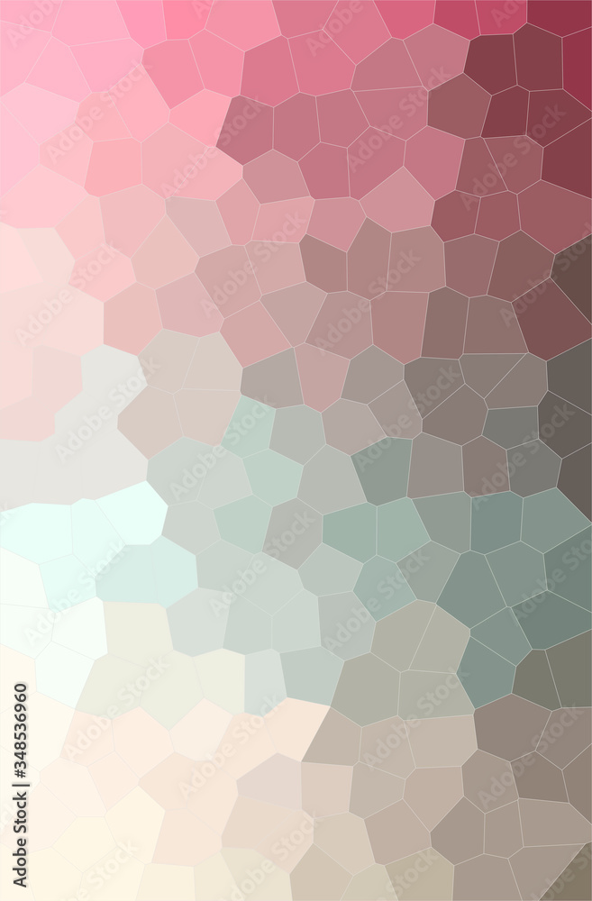 Abstract illustration of red Middle size Hexagon background Abstract illustration of red Middle size Hexagon background