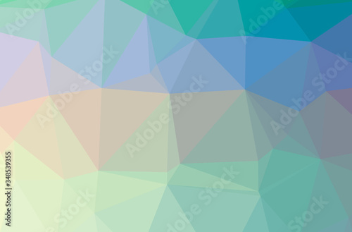 Illustration of abstract Blue  Yellow horizontal low poly background. Beautiful polygon design pattern.