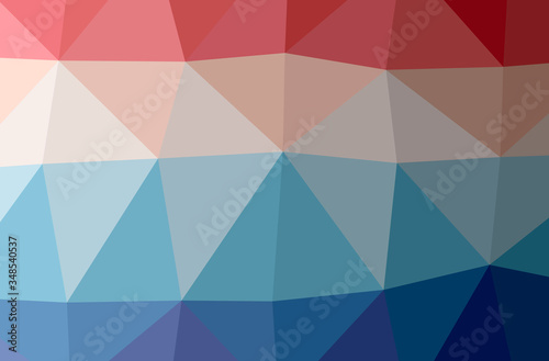 Illustration of abstract Blue And Purple horizontal low poly background. Beautiful polygon design pattern.