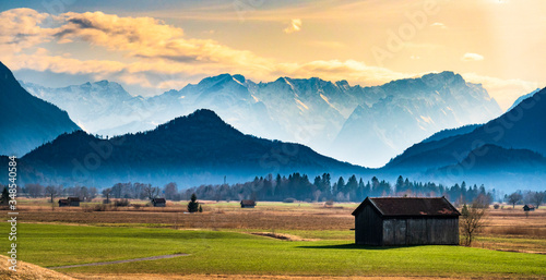 landscape near murnau am staffelsee photo