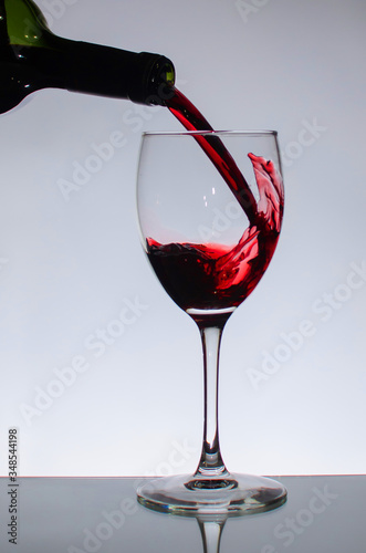 copa splash con vino