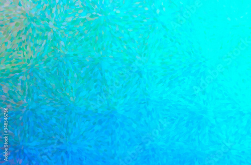 Abstract illustration of blue, green Impressionist Pointlilism background
