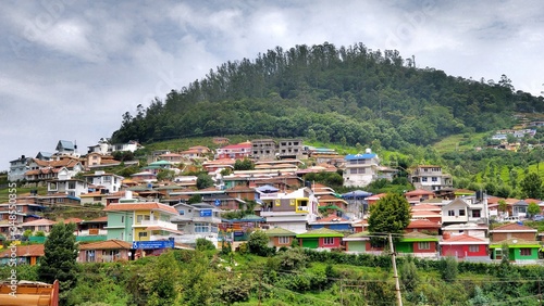 colourful houses at Ooty tamilnadu india Nilgiri hills 