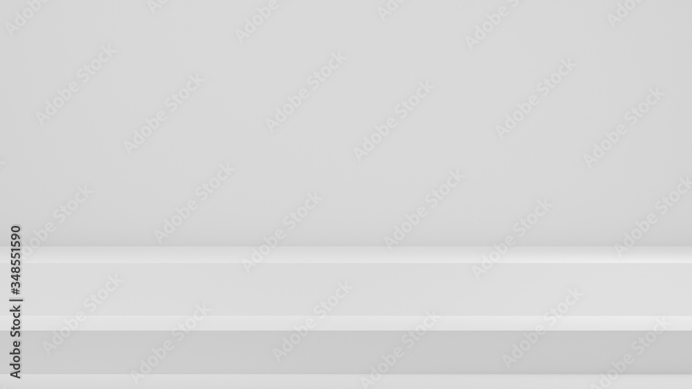 Empty studio product display white . background & copy space. perspective studio photography stand.banner mock up space for showcase product.empty countertop backdrop business presentation Empty studio product display white . background & copy space. perspective studio photography stand.banner mock up space for showcase product.empty countertop backdrop business presentation