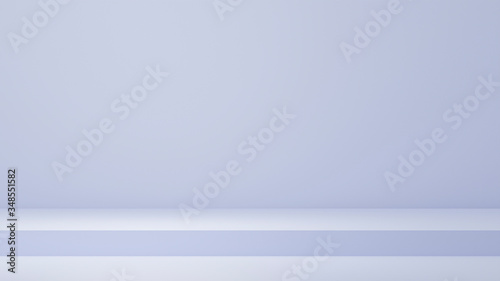 Empty studio product display violet . background & copy space. perspective studio photography stand.banner mock up space for showcase product.empty countertop backdrop business presentation