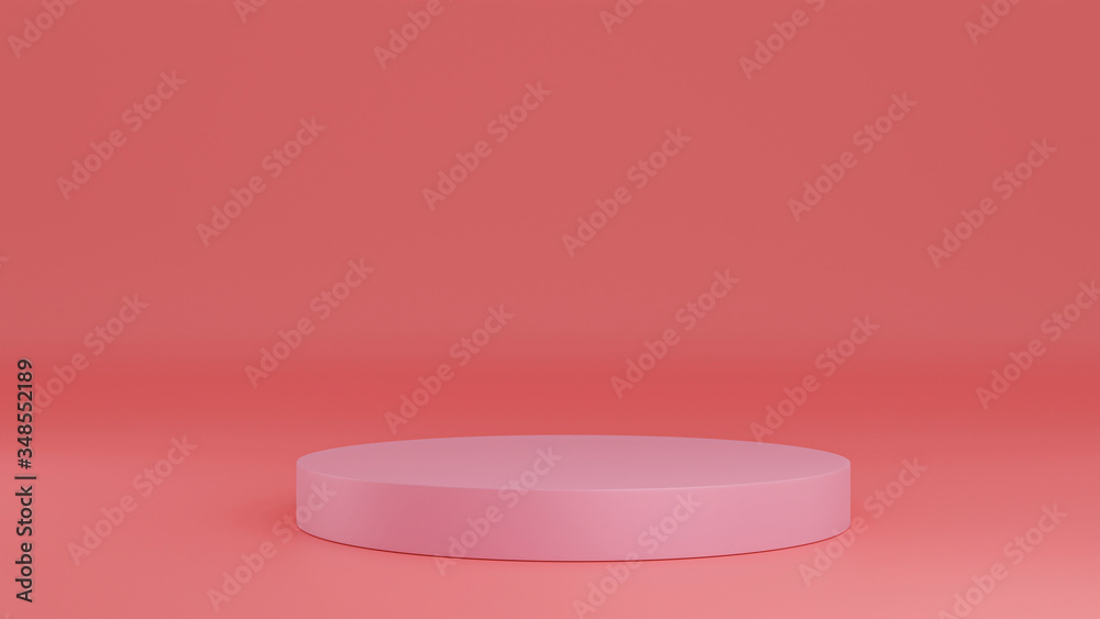 podiums on pink background. Abstract minimal scene with geometrical. Scene to show cosmetic products presentation. Mock up design empty space. Showcase, shopfront, display case,3d render podiums on pink background. Abstract minimal scene with geometrical. Scene to show cosmetic products presentation. Mock up design empty space. Showcase, shopfront, display case,3d render