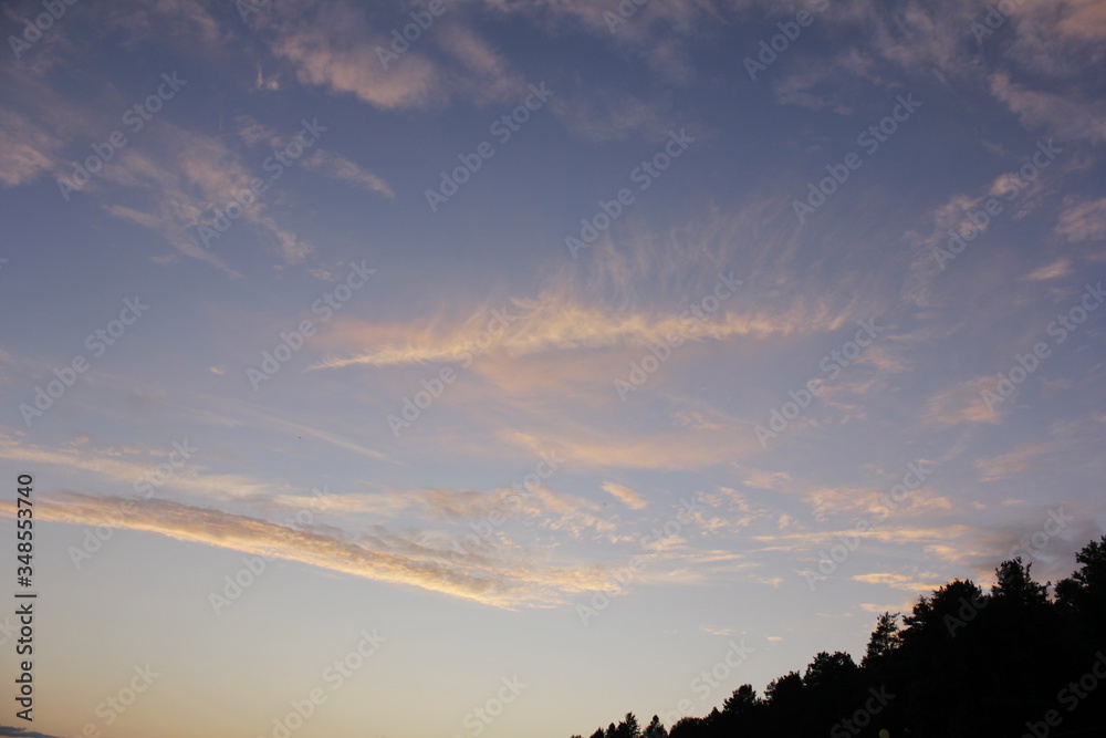 Obraz premium sunset in the mountains