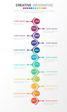 Timeline for 1 year, 12 months, infographics month planner design vector 12 steps and Presentation business can be used for Business concept with 12 options, steps or processes. 
