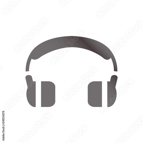 headphone icon for web design. vector illustrations
