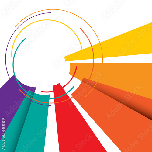 Abstract modern graphic elements vector background. Composition with geometric shape