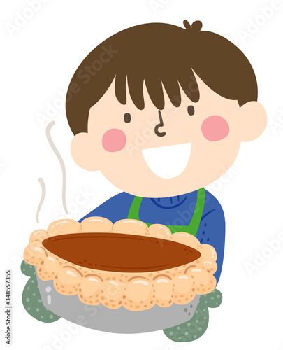 Kid Boy Apron Gloves Bake P...