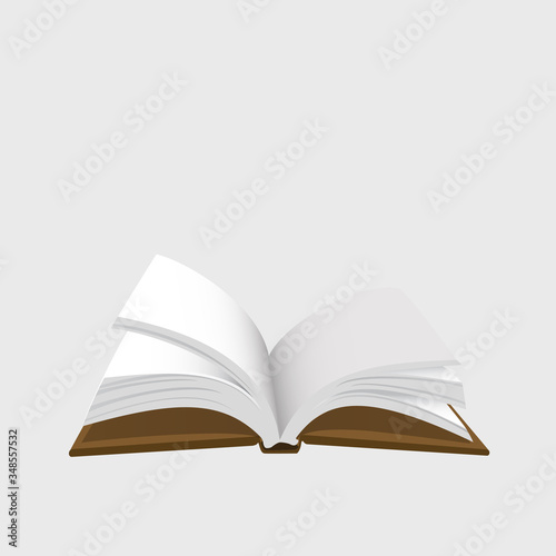 Open book vector  in a flat style. Study and knowledge concept