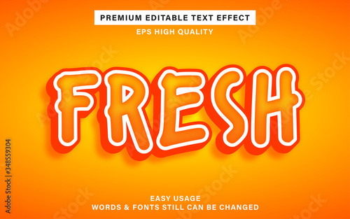 fresh text effect