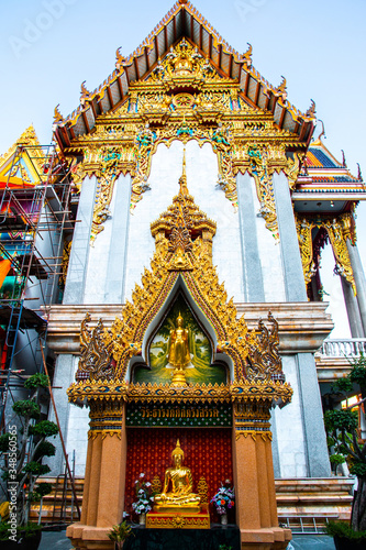 Wat Sutthiwararam, a buddhist temple of Bangkok, Thailand