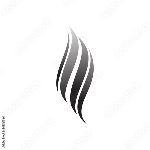 Hair wave logo