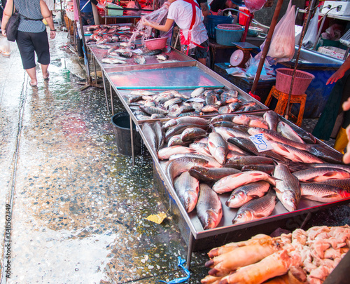 klong toey market, Bangkok, Thailand photo