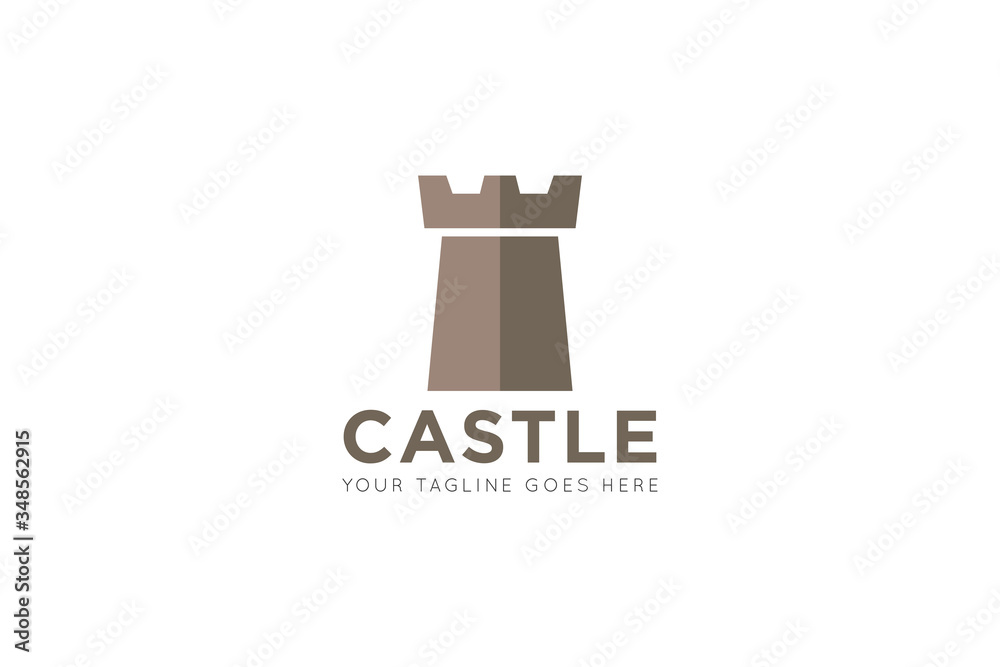 Castle logo and icon vector illustration design template Castle logo and icon vector illustration design template