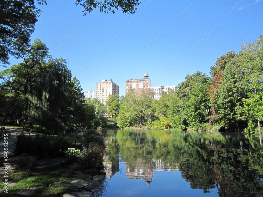 Lago en Central Park Nueva York