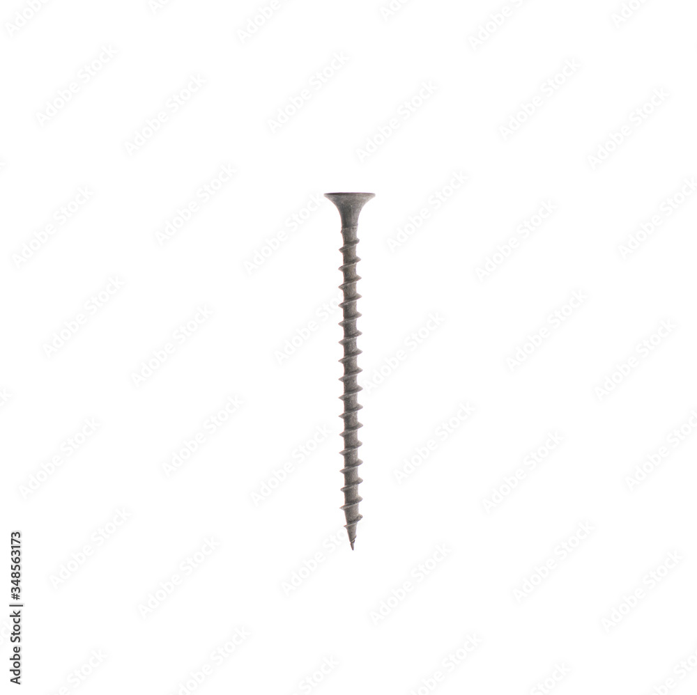 self-tapping screw isolate on a white background self-tapping screw isolate on a white background