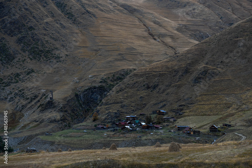 Tushetian village between Dartlo and Parsma photo